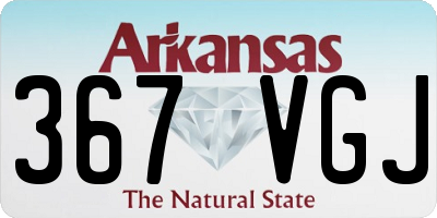 AR license plate 367VGJ