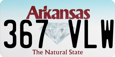 AR license plate 367VLW