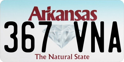 AR license plate 367VNA