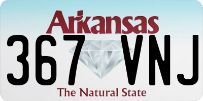 AR license plate 367VNJ