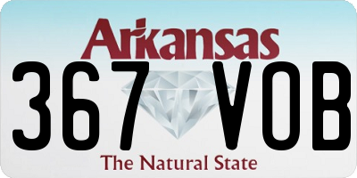 AR license plate 367VOB