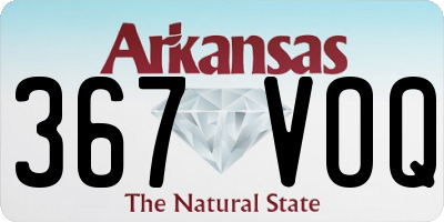 AR license plate 367VOQ