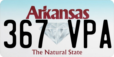 AR license plate 367VPA