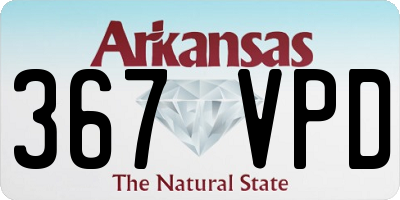 AR license plate 367VPD