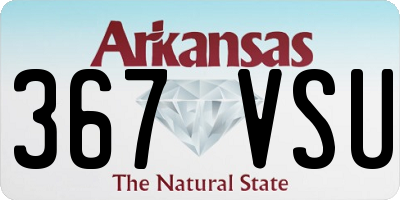AR license plate 367VSU