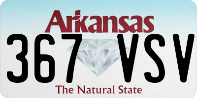 AR license plate 367VSV