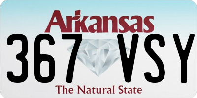 AR license plate 367VSY