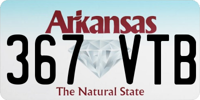 AR license plate 367VTB