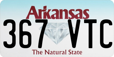 AR license plate 367VTC