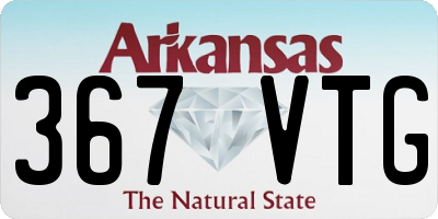 AR license plate 367VTG