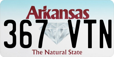 AR license plate 367VTN