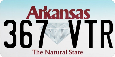 AR license plate 367VTR