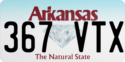 AR license plate 367VTX