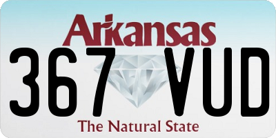AR license plate 367VUD