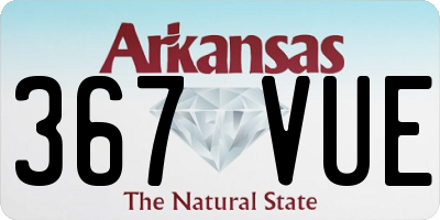 AR license plate 367VUE