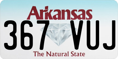 AR license plate 367VUJ