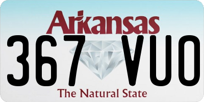 AR license plate 367VUO