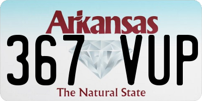 AR license plate 367VUP
