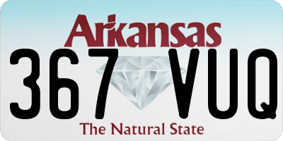 AR license plate 367VUQ