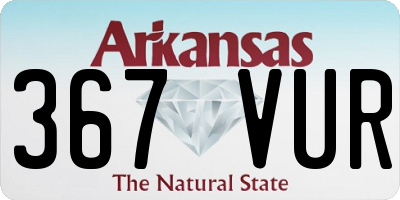 AR license plate 367VUR