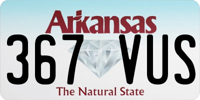 AR license plate 367VUS