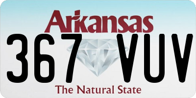 AR license plate 367VUV