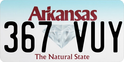 AR license plate 367VUY