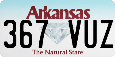 AR license plate 367VUZ