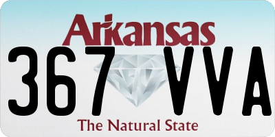 AR license plate 367VVA