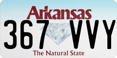 AR license plate 367VVY