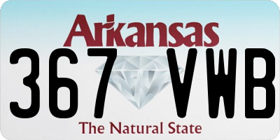 AR license plate 367VWB