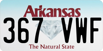 AR license plate 367VWF