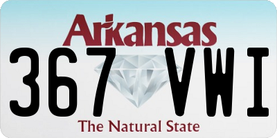 AR license plate 367VWI