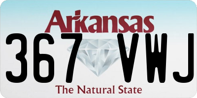 AR license plate 367VWJ