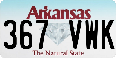 AR license plate 367VWK