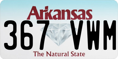 AR license plate 367VWM