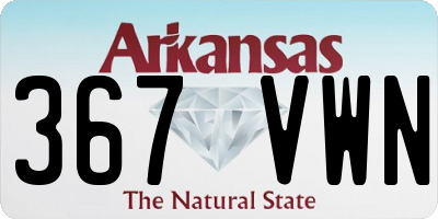 AR license plate 367VWN