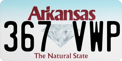 AR license plate 367VWP