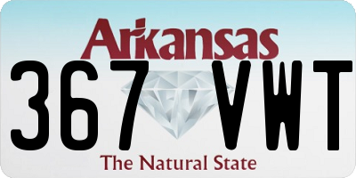 AR license plate 367VWT