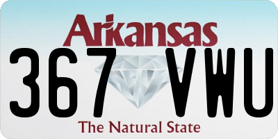 AR license plate 367VWU