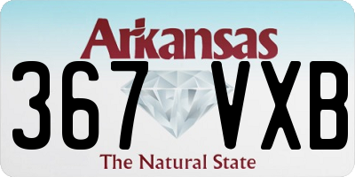 AR license plate 367VXB