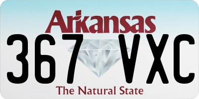 AR license plate 367VXC