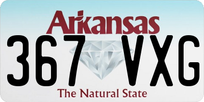 AR license plate 367VXG