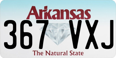 AR license plate 367VXJ