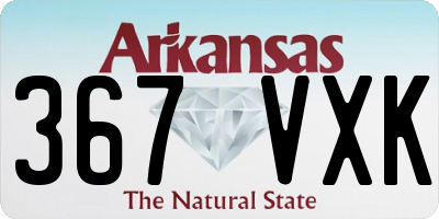 AR license plate 367VXK