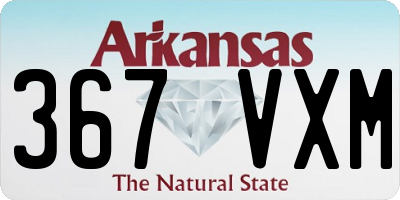 AR license plate 367VXM