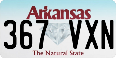 AR license plate 367VXN