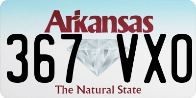 AR license plate 367VXO