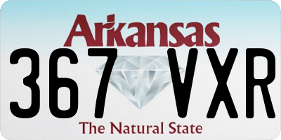 AR license plate 367VXR