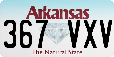 AR license plate 367VXV
